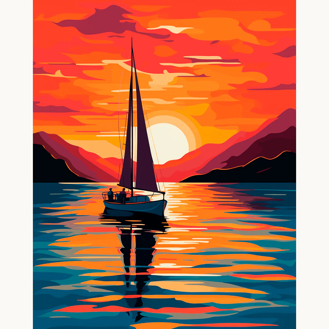 Sailboat's Sunset - Image 2